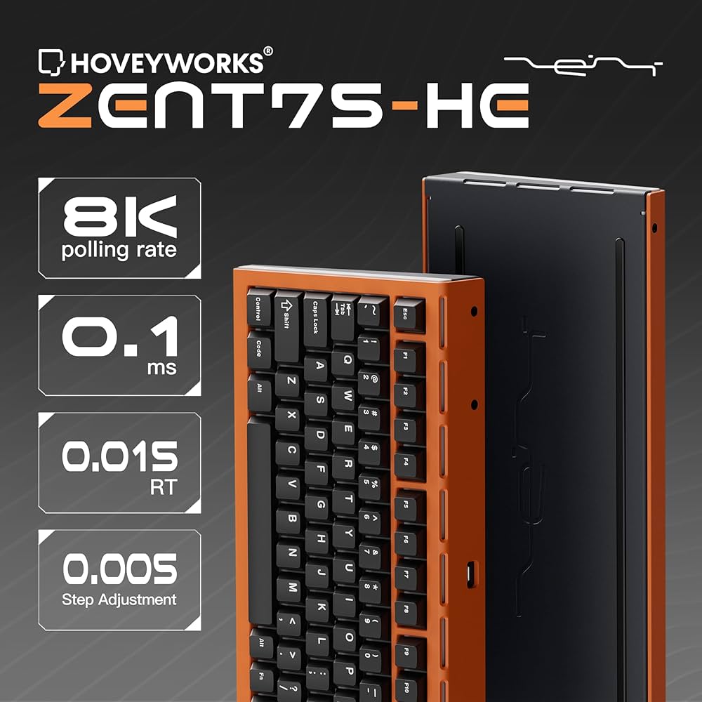 HOVEY WORKS ZENT75-HE ラピッドトリガーキーボード HOVEY WORKS ZENT75-HE : Magnetic Switch Gaming HE Keyboard